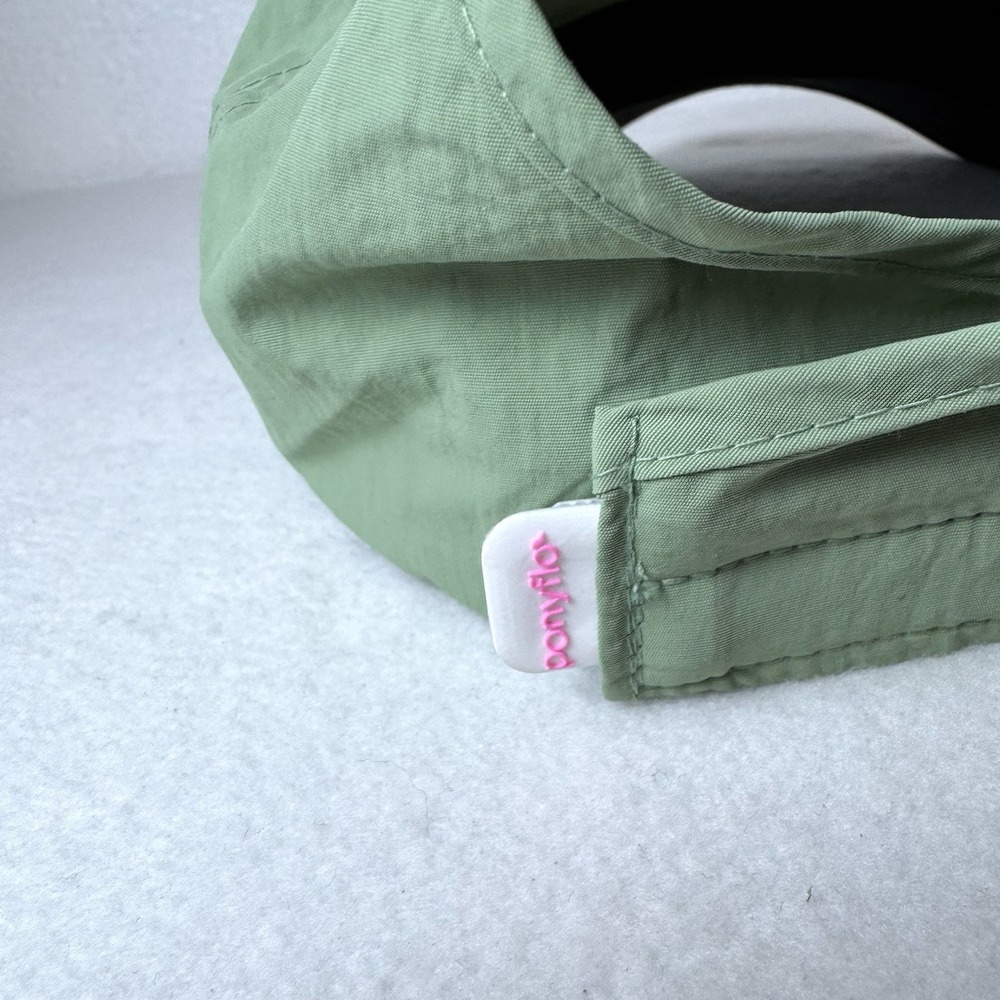 Ponyflo Ariana Performance Hat Green Ponytail Baseball Cap Athletic KCAPT190 - Picture 6 of 7